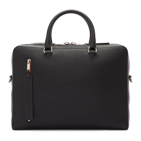 burberry grained leather briefcase|Burberry ainsworth briefcase.